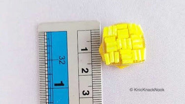 Hand Embroidered Designer Yellow Buttons